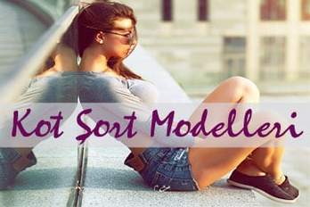 Bayan kot şort