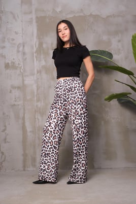 Leopar bol paça pantolon 857880 