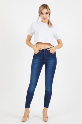 Likralı Bayan Kot Pantolon 228669